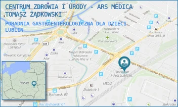 PORADNIA GASTROENTEROLOGICZNA DLA DZIECI - CENTRUM ZDROWIA I URODY - ARS MEDICA TOMASZ ŻĄDKOWSKI - WOLSKA 11,  LUBLIN