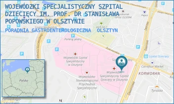 PORADNIA GASTROENTEROLOGICZNA - WOJEWÓDZKI SPECJALISTYCZNY SZPITAL DZIECIĘCY IM. PROF. DR STANISŁAWA POPOWSKIEGO W OLSZTYNIE - ŻOŁNIERSKA 18 A,  OLSZTYN