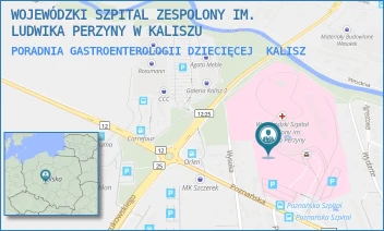 PORADNIA GASTROENTEROLOGII DZIECIĘCEJ - WOJEWÓDZKI SZPITAL ZESPOLONY IM. LUDWIKA PERZYNY W KALISZU - POZNAŃSKA 79, KALISZ